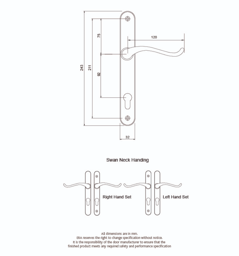 Balmoral Swan Handle