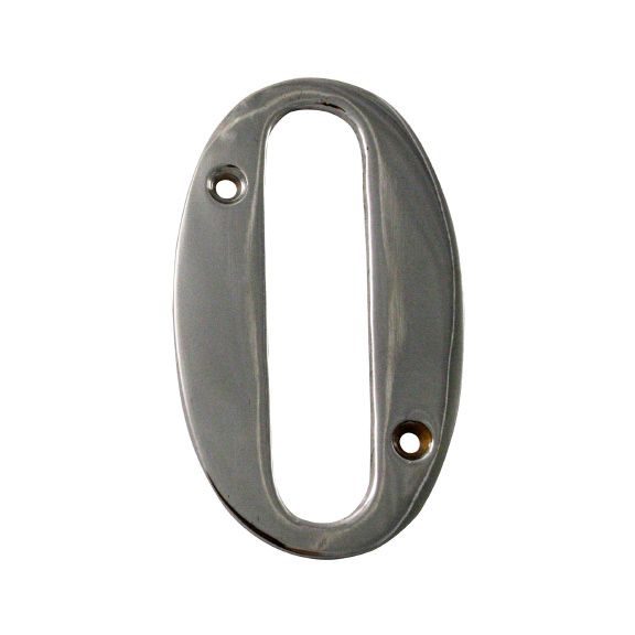 Chrome Screw Fixing Door Numeral