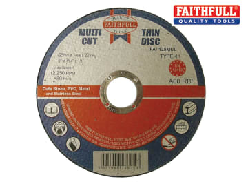 1mm x 125mm Metal Cutting Discs