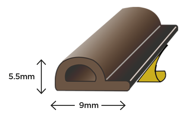 P Strip Draught Excluder